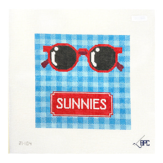 Blueberry Point Sunnies Eye Glasses Case Needlepoint Canvas