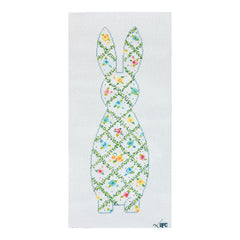 Blueberry Point Trellis Bunny Needlepoint Canvas