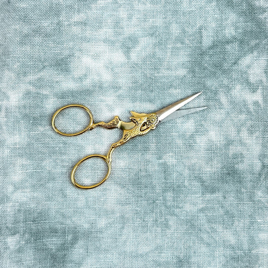 Bohin Gold Plated Rabbit Embroidery Scissors