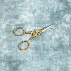 Bohin Gold Plated Rabbit Embroidery Scissors