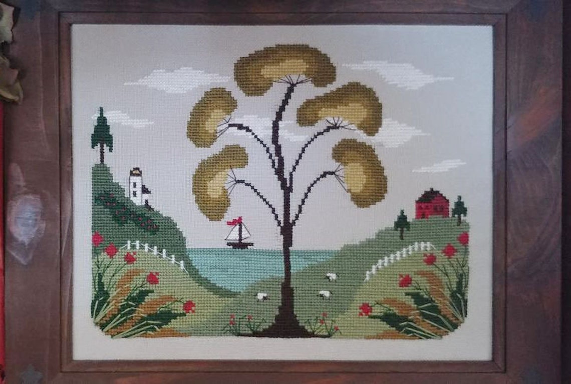 By The Bay Needleart Coastal Sage Cross Stitch Pattern