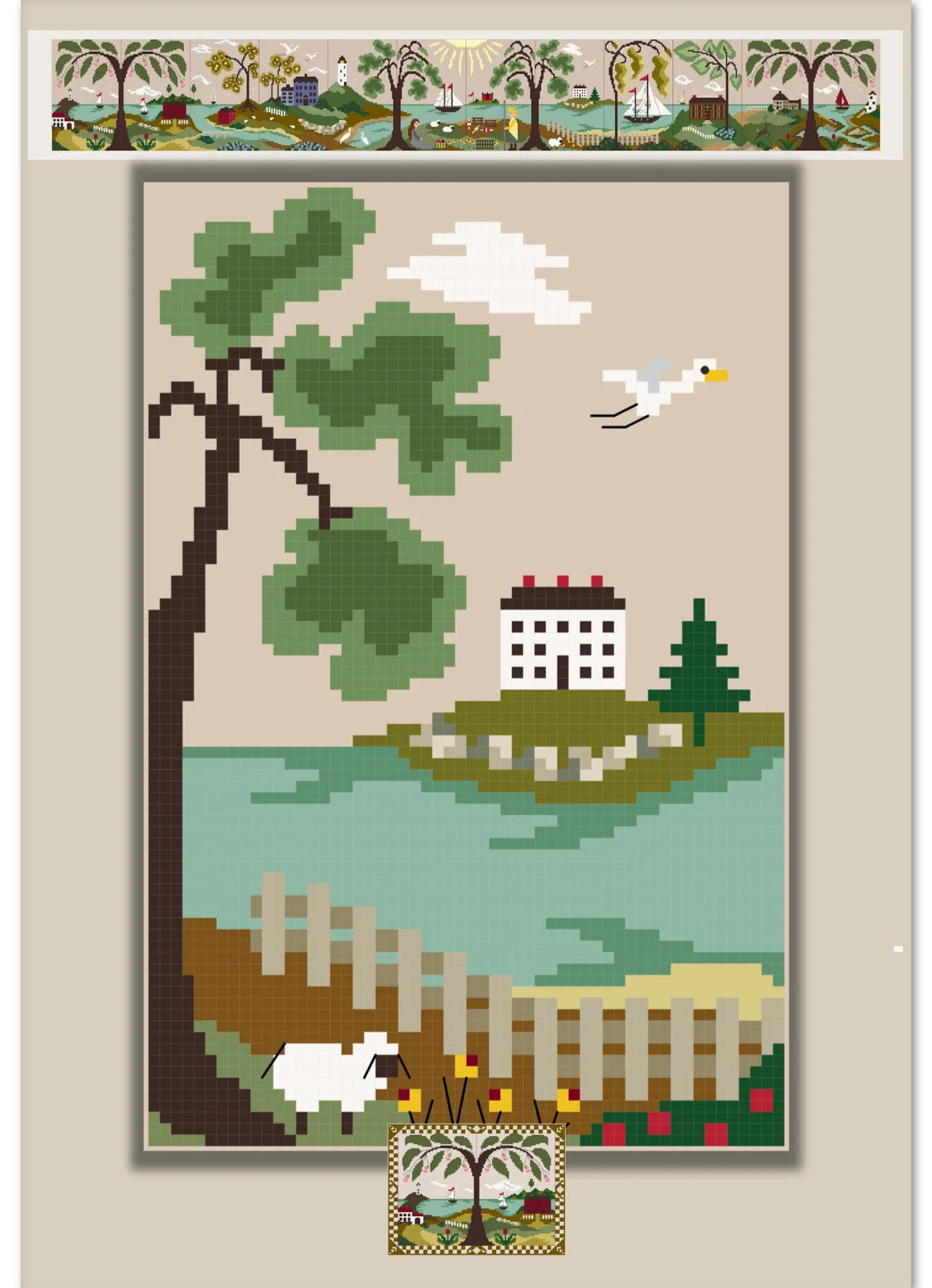 By The Bay Needleart Harbor Haven Scene #8 Cross Stitch Pattern
