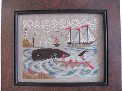 By The Bay Needleart New England Whaling Waters Cross Stitch Pattern