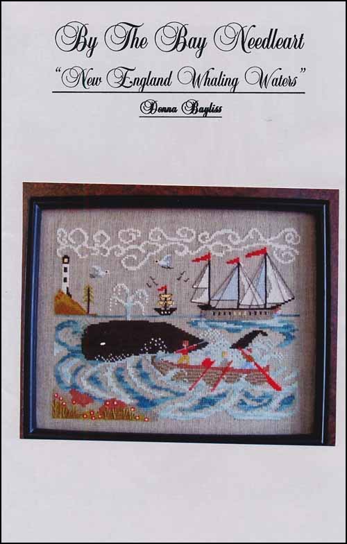 By The Bay Needleart New England Whaling Waters Cross Stitch Pattern