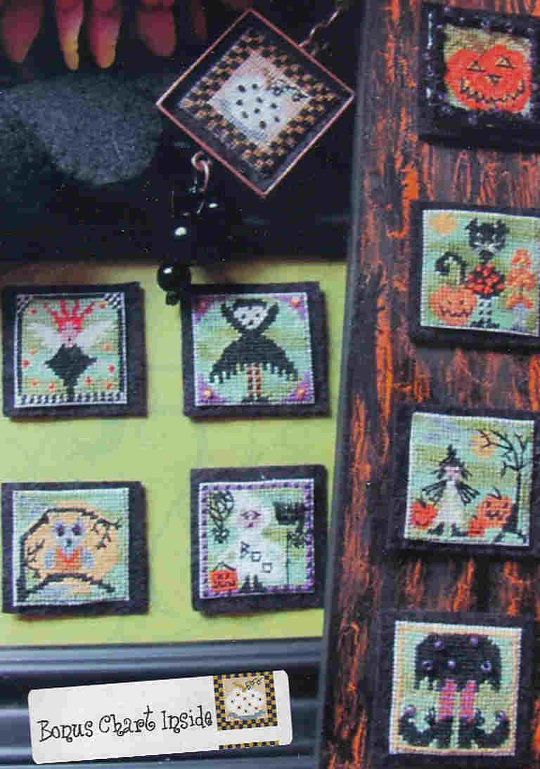 By The Bay Needleart Stitch an Inch Halloween Cross Stitch Pattern
