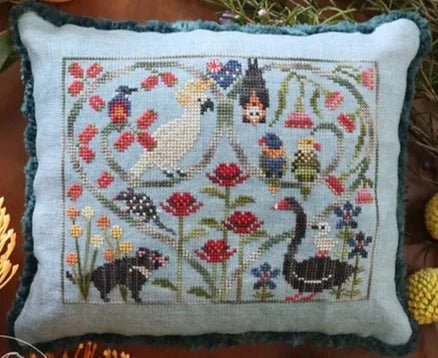 The Blue Flower Seasons of the Heart - Hearts for Pam Cross Stitch Pattern