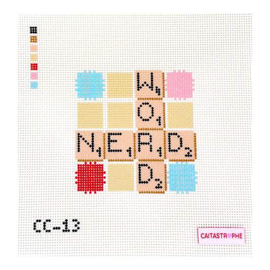 Caitastrophe Co. Word Nerd Needlepoint Canvas