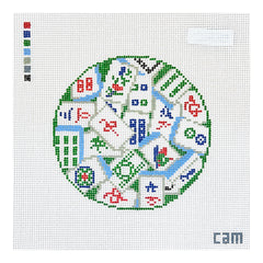 CAM Designs Mahjong Tiles Needlepoint Canvas