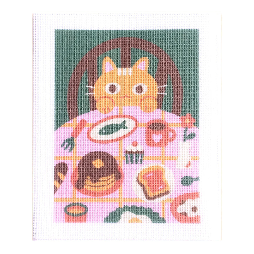 Canevas Fatal Monica Kamakura Cat Café Needlepoint Canvas