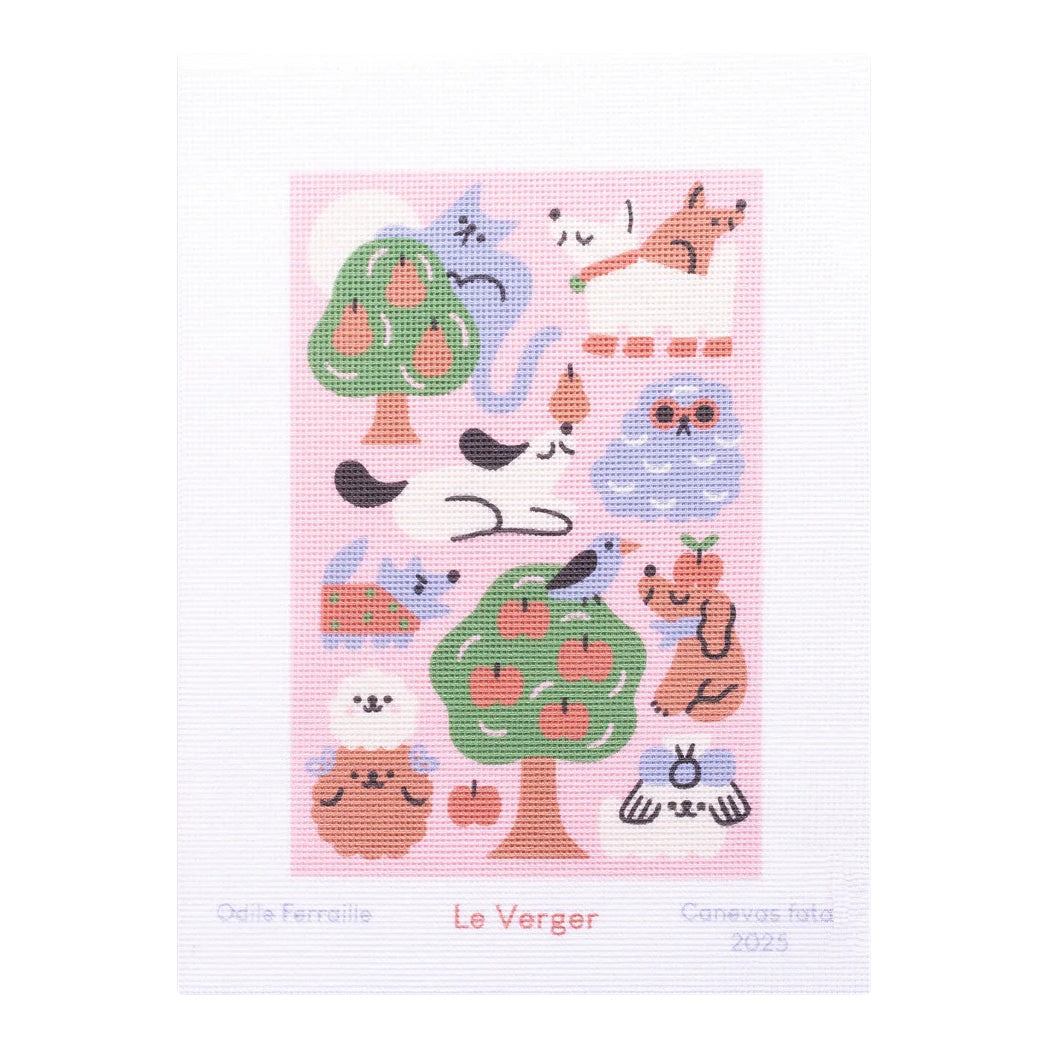 Canevas Fatal Odile Ferraille Le Verger Needlepoint Canvas