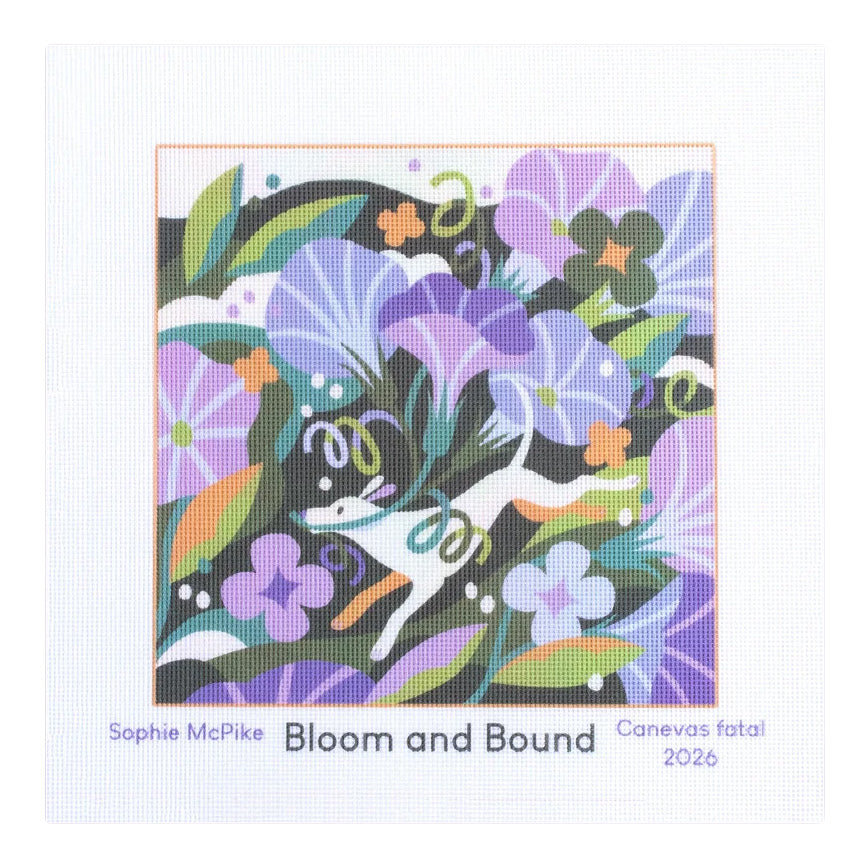 Canevas Fatal Sophie McPike Bloom and Bound Needlepoint Canvas