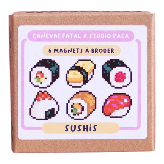Canevas Fatal Studio Paca Sushi Magnet Needlepoint Kit