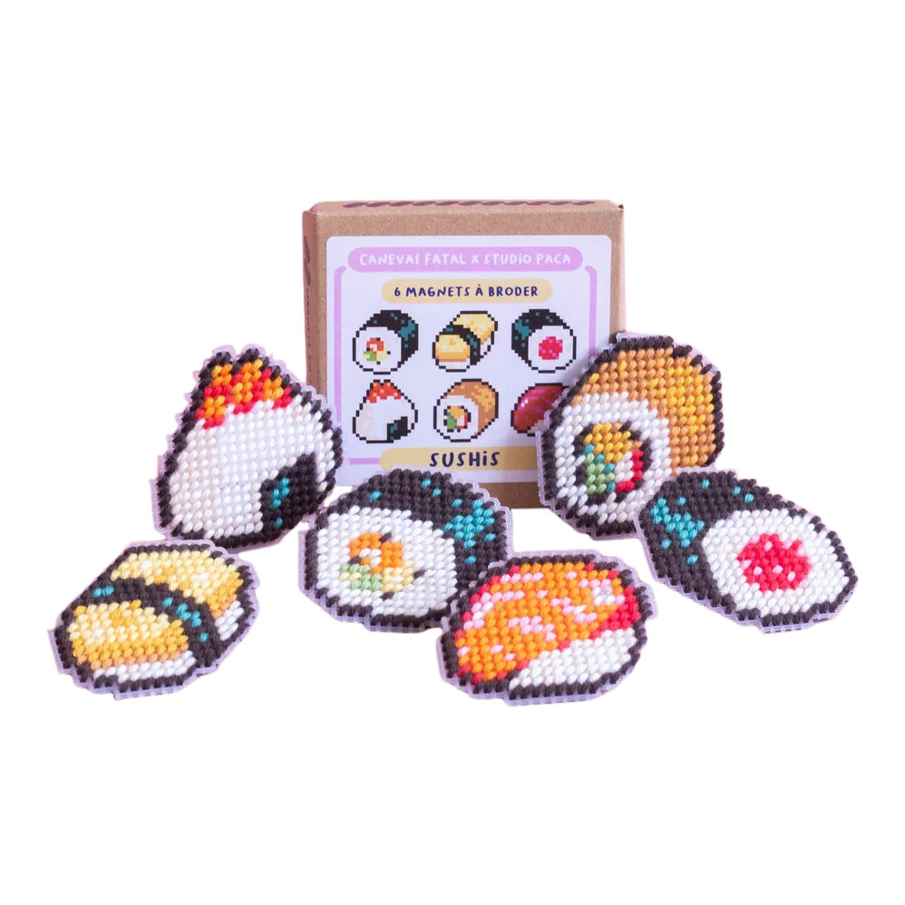 Canevas Fatal Studio Paca Sushi Magnet Needlepoint Kit