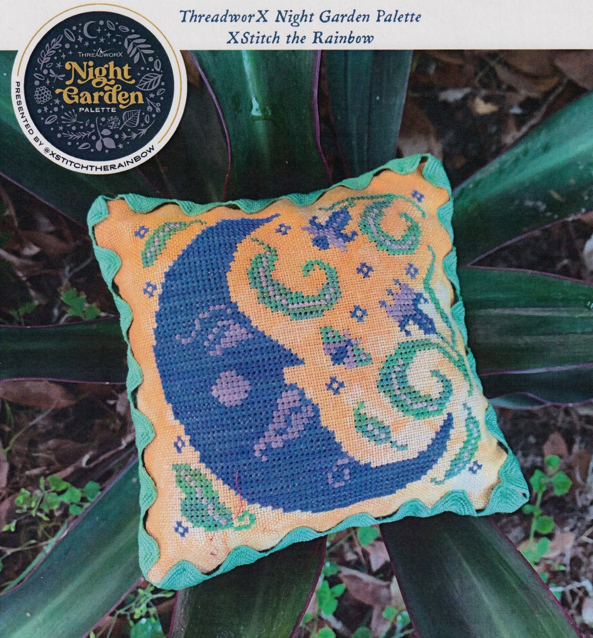Carriage House Samplings Blue Moon Garden Cross Stitch Pattern