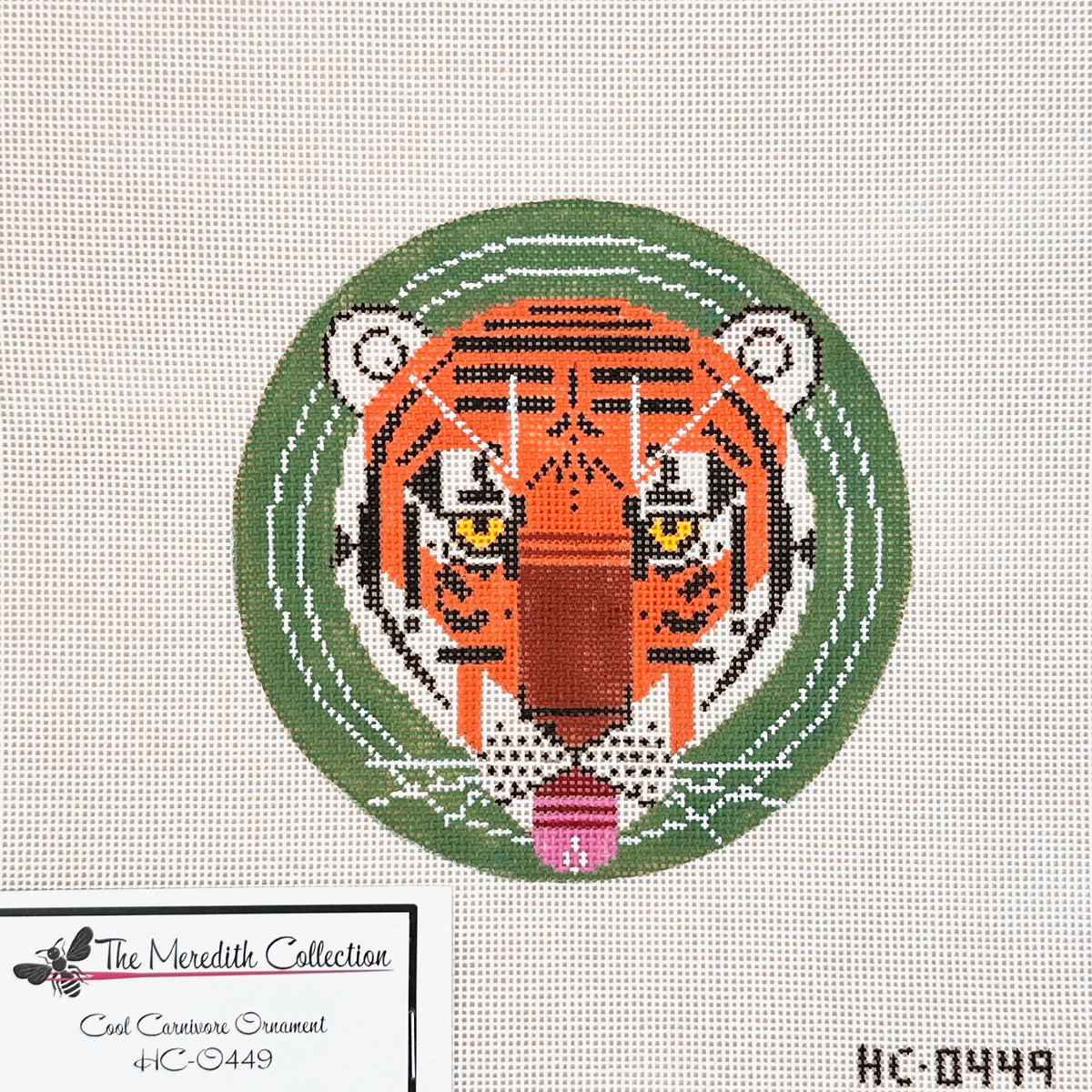 Charley Harper Cool Carnivore Ornament Needlepoint Canvas