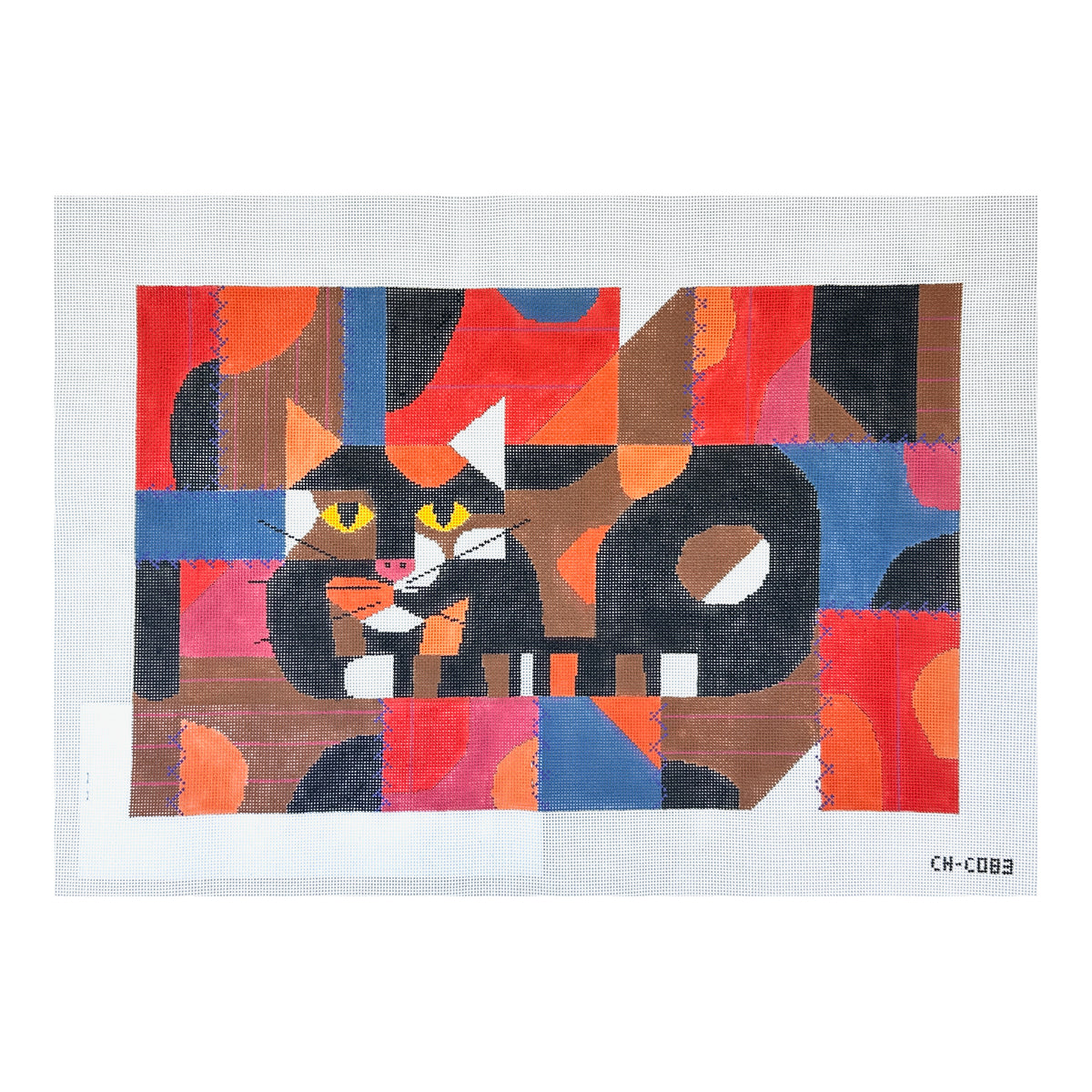Charley Harper Crazy Cat Needlepoint Canvas