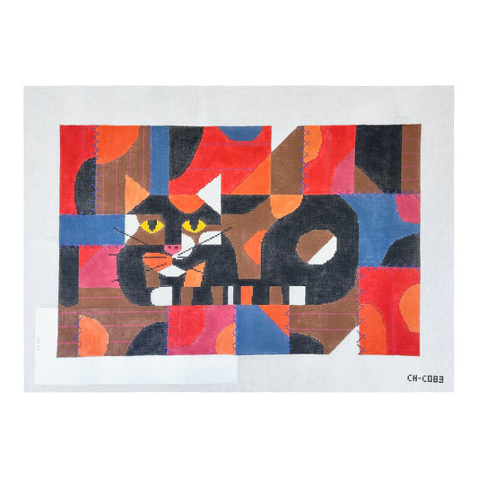 Charley Harper Crazy Cat Needlepoint Canvas