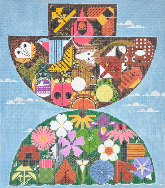 Charley Harper Embark and Ark Needlepoint Canvas