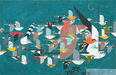 Charley Harper Mystery of the Missing Migrants Needlepoint Canvas