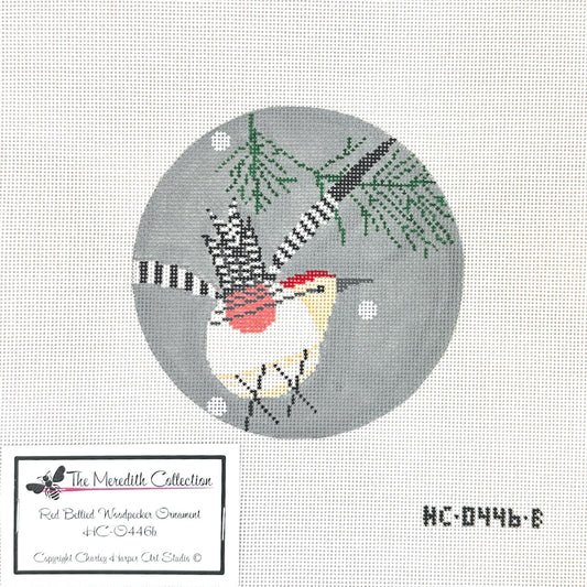 Charley Harper Red Bellied Woodpecker Needlepoint Canvas
