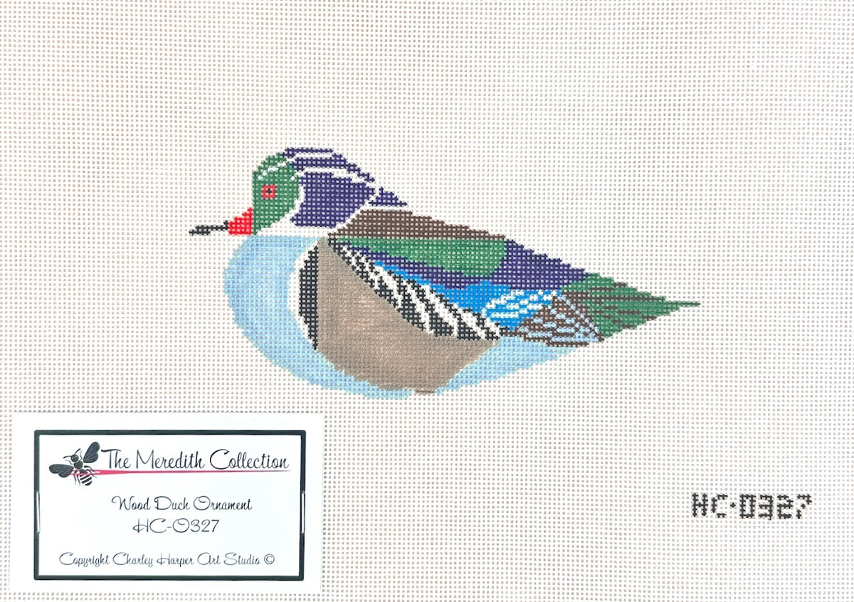 Charley Harper Wood Duck Ornament Needlepoint Canvas