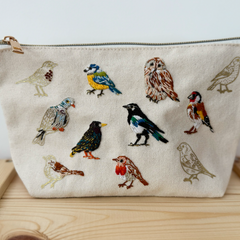 Chasing Threads Stitch Your Birds Zip Pouch Embroidery Kit