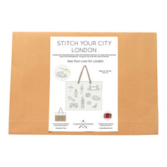 Chasing Threads Stitch Your City London Tote Bag Embroidery Kit