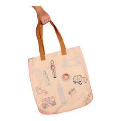 Chasing Threads Stitch Your City London Tote Bag Embroidery Kit