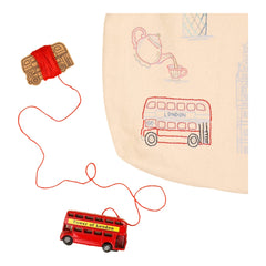 Chasing Threads Stitch Your City London Tote Bag Embroidery Kit