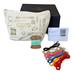 Chasing Threads Stitch Your Craft Tools Zip Pouch Embroidery Kit