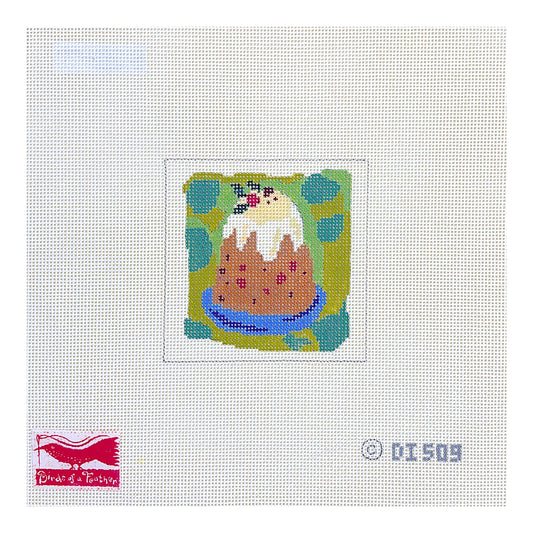 Birds of a Feather Donna Ingemanson Christmas Cake Needlepoint Canvas