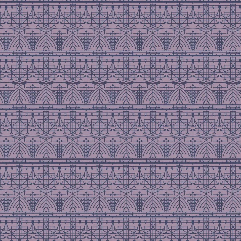 Cloud9 Fabrics Murasaki Frank Lloyd Wright The House Beautiful - Design B