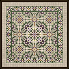 CM Designs Antique Violet Cross Stitch Pattern