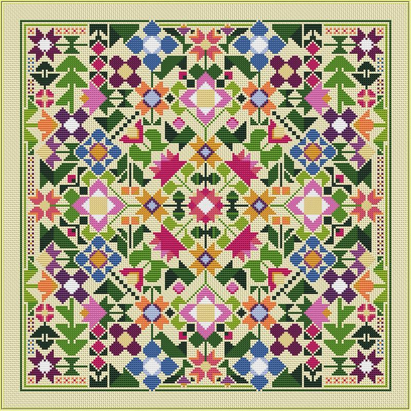 CM Designs Garden Party Cross Stitch Pattern