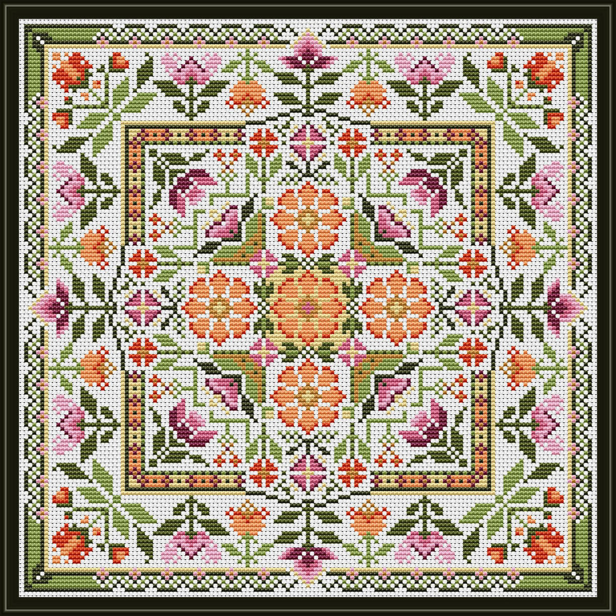 CM Designs Springtime Fancy Cross Stitch Pattern