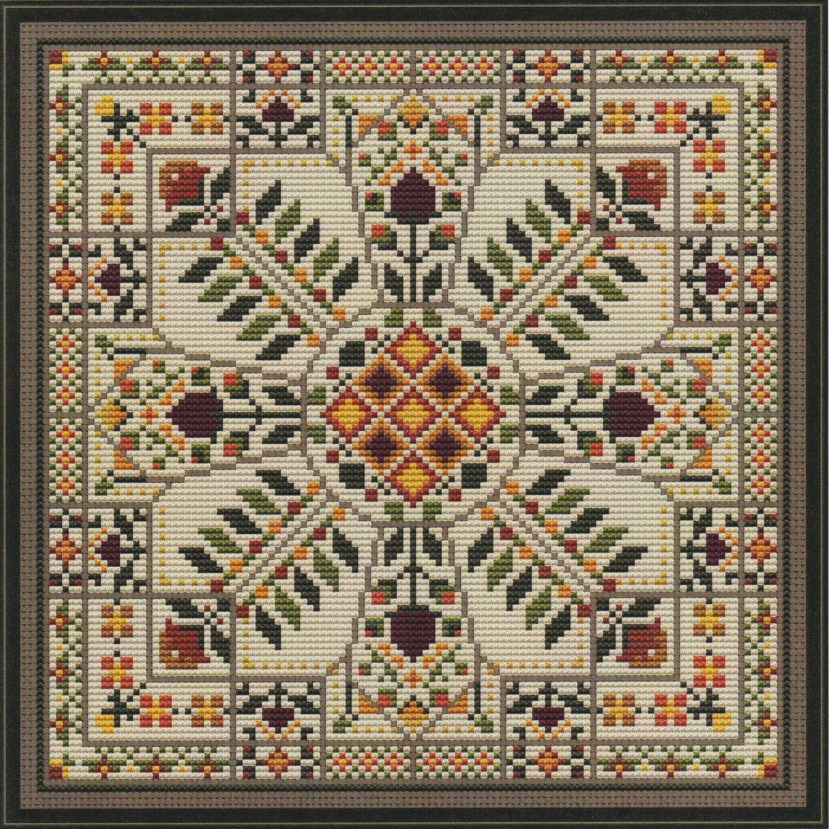 CM Designs The Autumn Window Cross Stitch Pattern