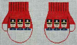 Kathy Schenkel Designs Toy Soldiers Mittens Needlepoint Canvas