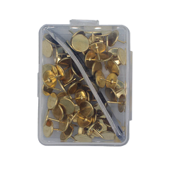 Colonial Needle Co Brass Thumbtacks - Package of 60 with Remover