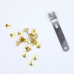 Colonial Needle Co Brass Thumbtacks - Package of 60 with Remover