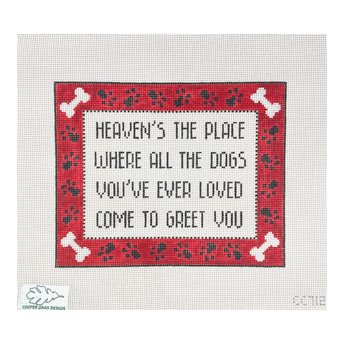 Cooper Oaks Design Heavens the Place Needlepoint Canvas