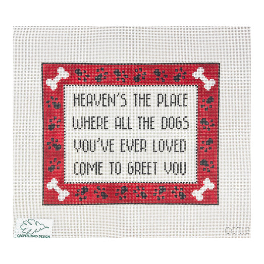 Cooper Oaks Design Heavens the Place Needlepoint Canvas