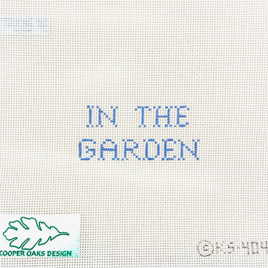 Cooper Oaks Design In the Garden Blue Needlepoint Canvas