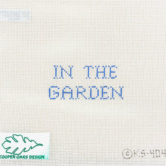 Cooper Oaks Design In the Garden Blue Needlepoint Canvas