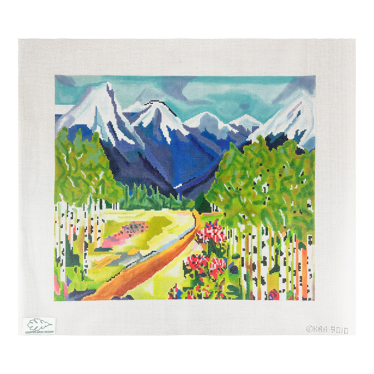 Cooper Oaks Design Kaley Alie Art Rocky Mountains Needlepoint Canvas