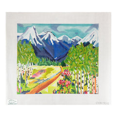Cooper Oaks Design Kaley Alie Art Rocky Mountains Needlepoint Canvas