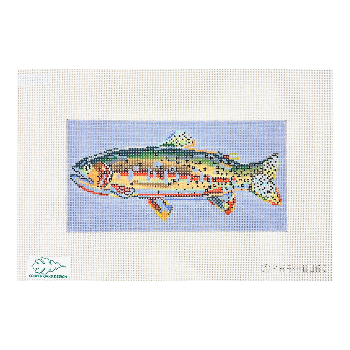 Cooper Oaks Design Kaley Alie Art Cutthroat Trout Needlepoint Canvas