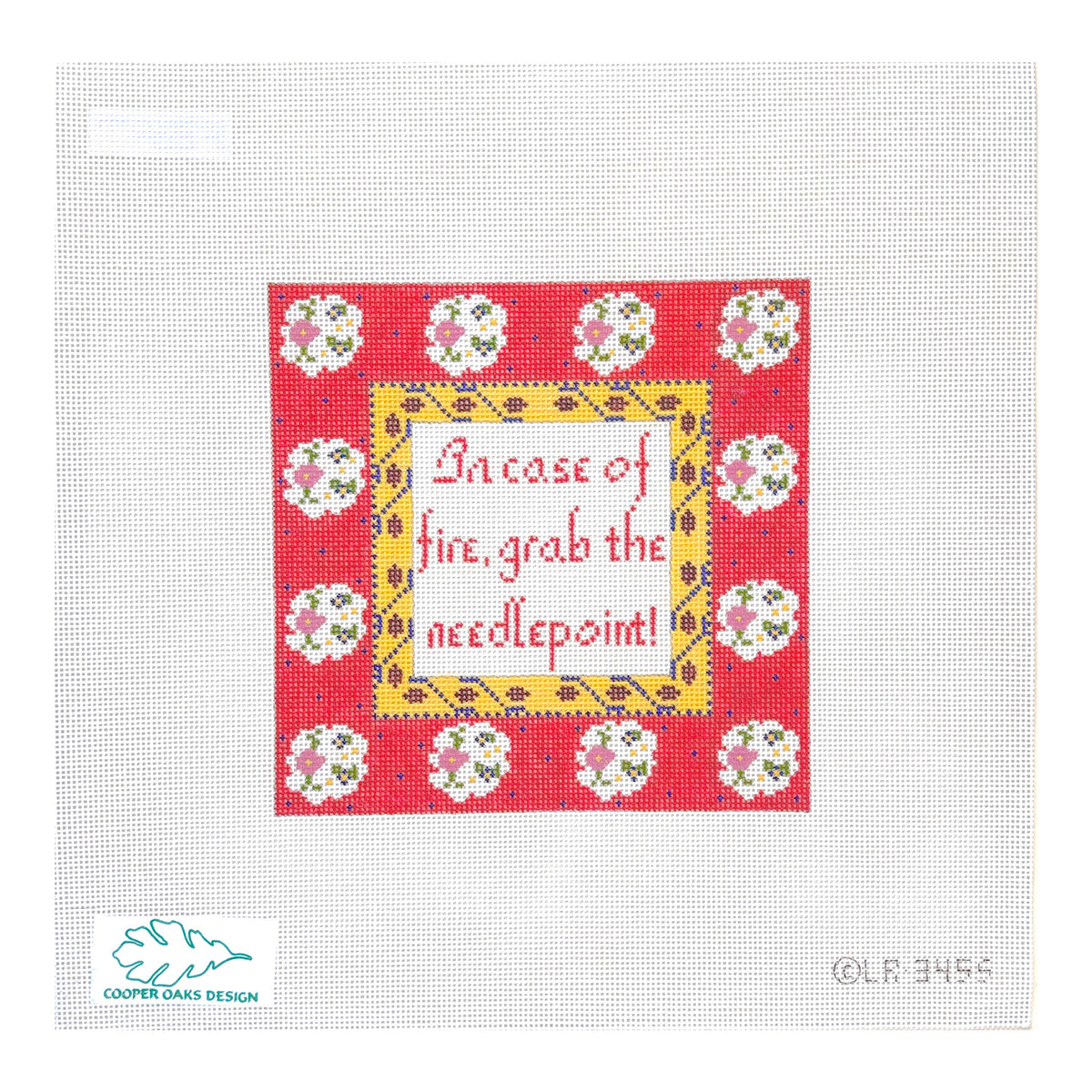 Cooper Oaks Design Linda Ragno In Case of Fire Needlepoint Canvas