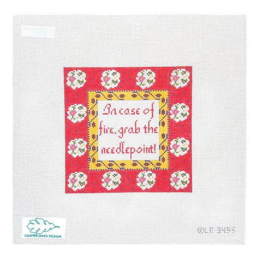 Cooper Oaks Design Linda Ragno In Case of Fire Needlepoint Canvas