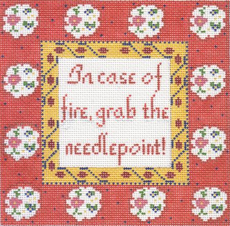 Cooper Oaks Design Linda Ragno In Case of Fire Needlepoint Canvas
