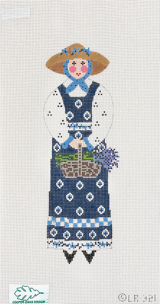 Cooper Oaks Design Linda Ragno Lady Lavender Needlepoint Canvas - 13M